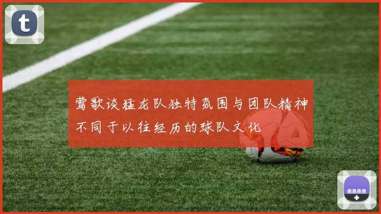 莺歌谈猛龙队独特氛围与团队精神不同于以往经历的球队文化